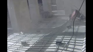 Ceiling collapses at University of Texas at Austin building [upl. by Gamages]