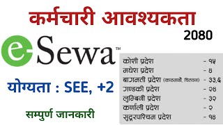 eSewa Job Vacancy 2080  esewa vacancy 2080  esewa vacancy 2023  job vacancy in nepal 2080 [upl. by Cornelia]