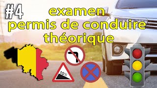 2023 examen théorique permis de conduire Belgique ✅ 50 Questions examen code de la route test BE 4 [upl. by Pitarys]