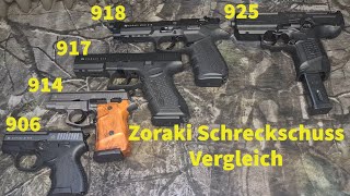 Alle Zoraki Schreckschuss Pistolen im Vergleich 906 914 917 918 925 Unterschied [upl. by Mirilla]