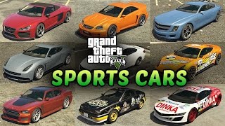 GTA 5 Sports Cars List  All Sports Cars in Grand Theft Auto V [upl. by Lipcombe]