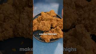 Easy Fried Chicken Thighs shorts friedchicken [upl. by Esenaj]