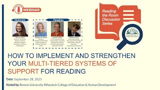 Reading the Room How to Implement and Strengthen Your MultiTiered Systems of Support for Reading [upl. by Loredana]