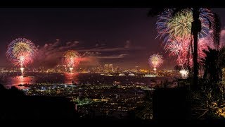 2019 NYE Fireworks Over LA Time Lapse  Timelapse of New Years Eve Fireworks Over LA [upl. by Eliza755]