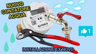 INSTALLAZIONE EX NOVO DI UN CONTATORE ACQUA SU RUBINETTO D’IRRIGAZIONE NON PREDISPOSTO [upl. by Elissa841]