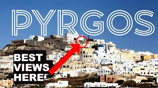 Pyrgos Village The Best Views in Santorini [upl. by Gert]