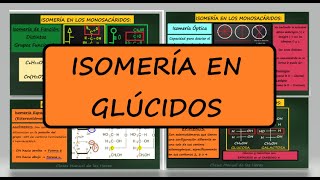 ISOMERÍA en Glúcidos  Carbohidratos  Monosacáridos Isomeros DE FUNCIÓN ÓPTICOS y ESTEREOISÓMEROS [upl. by Stewart]