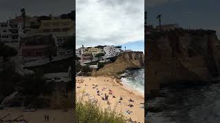 Praia de Carvoeiro Portugal 🇵🇹 europetravel beach portugaltourism summerholiday travelvlog [upl. by Blumenfeld]