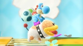 Yoshis Crafted World  100 Walkthrough  Poochys Tape Trail  Front amp Flip Side [upl. by Ytsirc]