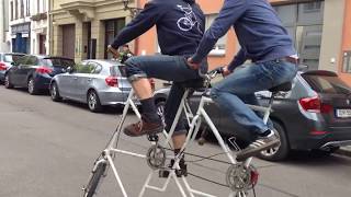 Tandem Tall Bike Fail [upl. by Palmore]