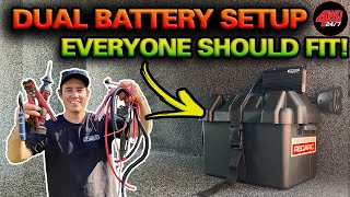 SIMPLE AFFORDABLE Dual battery setup that works EASY DIY 12V tips you’ve NEVER seen before [upl. by Arretahs]