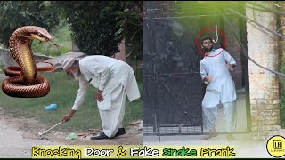 Knocking Door amp Fake Snake Prank  Lahorianz [upl. by Battat]