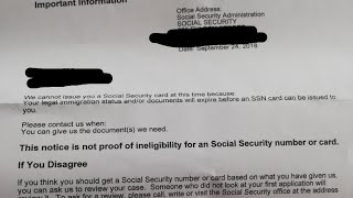 Want a letter of ineligiblity from SSN for drivers license [upl. by Nosmoht]