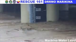 LIVE  Water level sa Marikina River [upl. by Lanor465]