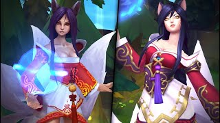 AHRI ASU REWORK 2023 All Skins Old VS New Comparison  League of Legends [upl. by Bernadette155]