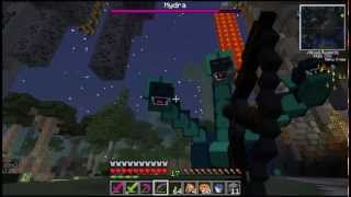 Minecraft Twilight Forest Hydra Boss Battle [upl. by Kirk]