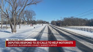 Rutherford County deputies respond to motorists calls for help [upl. by Haidabo]