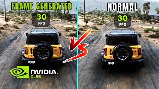 Frame Generation VS Normal FPS  Side by Side Comparison [upl. by Allemap953]