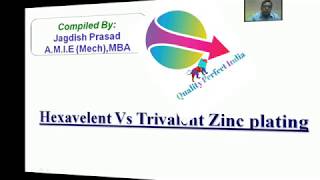 Hexavelent Vs Trivalent Zinc Plating in hindi Test for Hexavalent and Trivalent [upl. by Haidabo]