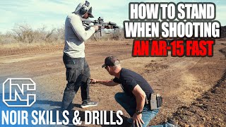 How To Stand When Shooting An AR15 Fast  Noir Skills amp Drills [upl. by Carry]