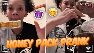 HONEY PACK PRANK ON BOYFRIEND gone right😈 [upl. by Sudnor]