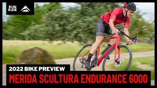 Bike Preview 2022 Merida Scultura Endurance 6000 Road Bike in Red  Run and Ride [upl. by Kayne402]