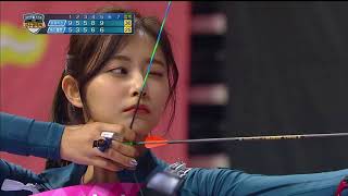 【TVPP】 TzuyuTWICE vs IreneRed Velvet  Match of archery goddesses Idol Championship 2018 [upl. by Yditsahc]