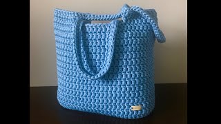 Crochet Tote Bag  Beginner Friendly [upl. by Aisset151]