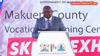 Springhill CTTI Chairman Nick Mbwikas remarks during Makueni Vocational trainings exhibition day [upl. by Naveb979]