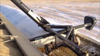 Extracting oats from grain bag 2012 [upl. by Marb]