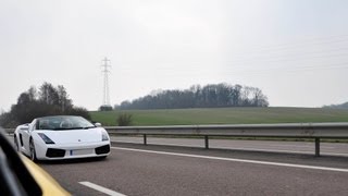 Lamborghini Gallardo 200mph High Speed Flyby  SCD Extra [upl. by Nylirret163]