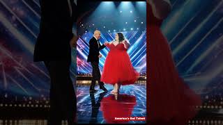 The fat wife dances very attractively on the Americas Got Talent stage [upl. by Ecnerrot]