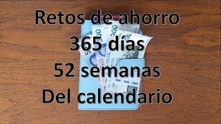 Retos de ahorro💰 365 días📅 52 semanas💲 del calendario💌 termino el mes de octubre 🤑 [upl. by Trixie]