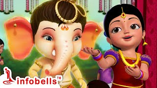 விநாயக விநாயக வா வா வாLittle Ganesha  Tamil Rhymes for Children  Infobells tamilrhymes kanmani [upl. by Geminius]