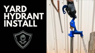 Installing a yard hydrant and isolation valve  FULL VIDEO [upl. by Hayne]