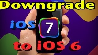 HOW TO DOWNGRADE iOS 7 to iOS 6  go back to iOS 613 [upl. by Vladimir]