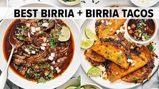 Easy CROCKPOT BIRRIA Makes the Best BIRRIA TACOS Recipe [upl. by Adlez383]