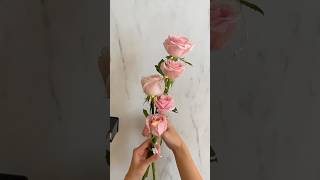 Make Flower Bouquet home diy easy tutorial shortsfeed flower trending viralvideo love story [upl. by Aytida]