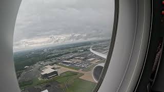 Qatar Airways Airbus A350 900 Roars out of Washington Dulles to Hamad Int Airport Doha Qatar [upl. by Ear]