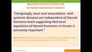 Jill Stansbury ND  Promoting Healthy Thyroid Function with herbal medicine [upl. by Feenah266]