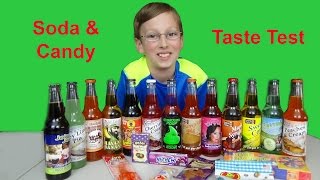 SODA TASTE TEST amp CANDY TASTE TEST from Rocket Fizz  COLLINTV [upl. by Tobie]