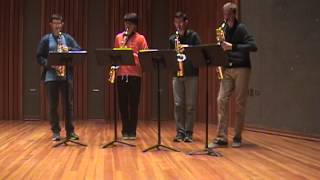 Golliwogs Cakewalk  Fourtissimo Sax Quartet [upl. by Hayidah707]