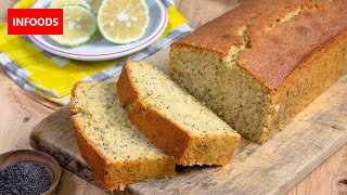 Lemon Cake Recipe  How to Make Lemon Cake  Simple Lemon Poppy Seed Cake Recipe  Infoods [upl. by Ettezoj910]