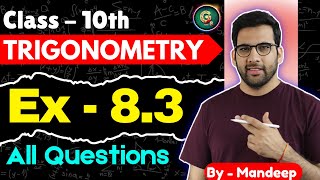 Ex  83 Class 10 Trigonometry ch 8  CBSE NCERT  trigonometry trigonometryclass10 [upl. by Early]