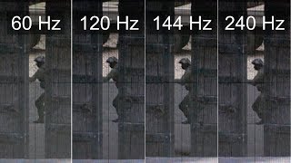 Slow motion 240Hz vs 144Hz vs 120Hz vs 60Hz  CSGO [upl. by Suoirad]