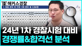 경찰공무원 시험 24년 1차 지역별 경쟁률amp합격선 분석 l 김대환 형사법 [upl. by Raymund]