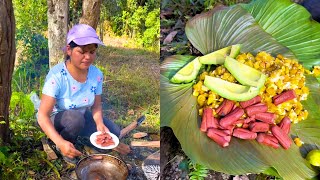 Delicioso repe de platano con queso en el campo NATHALIA [upl. by Spohr]