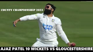 Ajaz Patel 10 Wickets in County Championship for Durham vs Gloucestershire  May 1821 2023 [upl. by Fassold]