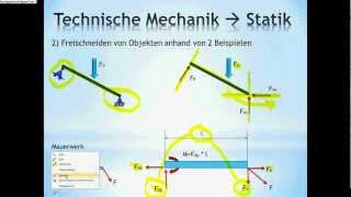 Technische Mechanik  Grundlagen Statik Nachhilfe [upl. by Eniarda399]