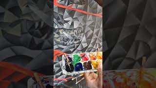 Whats your favourite animal in this cubism painting quotThe Grailquot art cubism artist hiphop [upl. by Ecnaiva429]